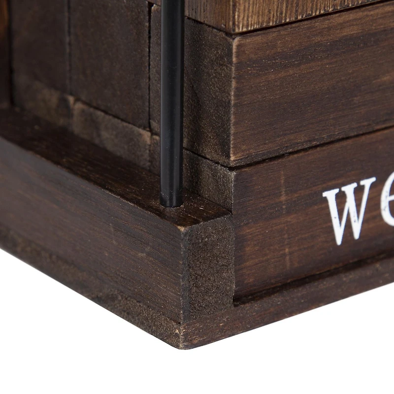 hometrends Benbrook Desk Calendar, White/Brown