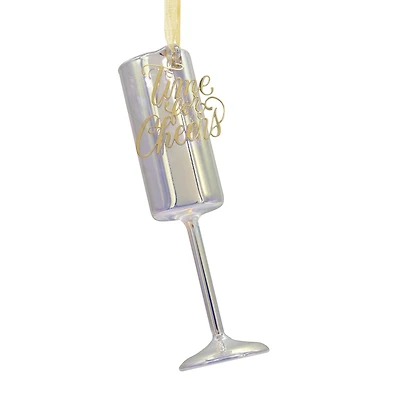 Hallmark Christmas Ornament (Signature Champagne Flute Blown Glass)