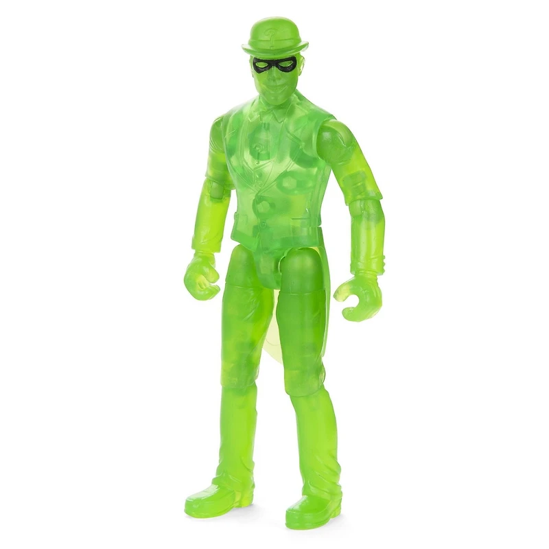 Batman, Figurine articulée de 10 cm The Riddler avec 3 accessoires mystère, pour les enfants à partir de 3 ans