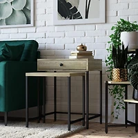 Tables d’appoint gigognes Tamlin naturel