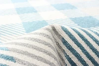 ECARPET Washable Plaid Area Rug & Runner for Kitchen, Bedside, Living Room, Hallway