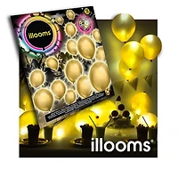 illooms Light Up LED Gold Balloons 15PK UPC; 843699103887