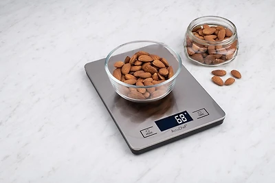 AccChef Digital Kitchen Scale with Stainless Steel platform, 11lb (5kg) Capacity
