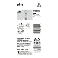 Braun Series 7 70S Electric Shaver Head Replacement Cassette – Silver, 1CT