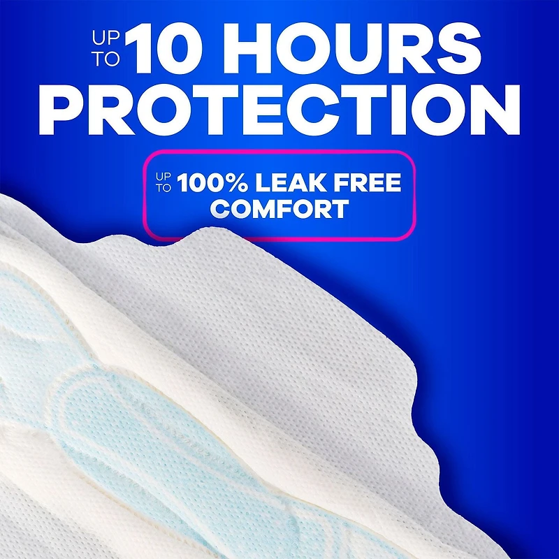 Always Maxi Feminine Pads with Wings for Women, Size 2, Long Super Absorbency, Unscented, 60CT