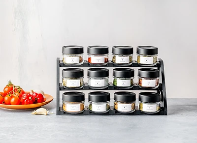 Trudeau STAK Rack à épice modulaire - 12 bouteille, rempli