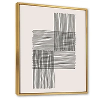 Designart Minimal Geometric Compostions Of Elementary Forms XIX FLOAT FRAME WALL ART