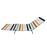 Fabric Beach Lounger,Multi stripe