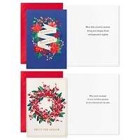 Assortiment de cartes Hallmark de Noël dans une boîte, motifs mignons (6 motifs, 36 cartes et enveloppes)