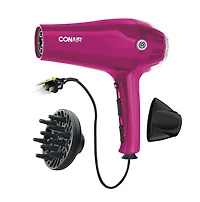 Sèche-cheveux Conair, 1875 w, grande taille, céramique de tourmaline, fuchsia, avec range-cordon Sèche-cheveux