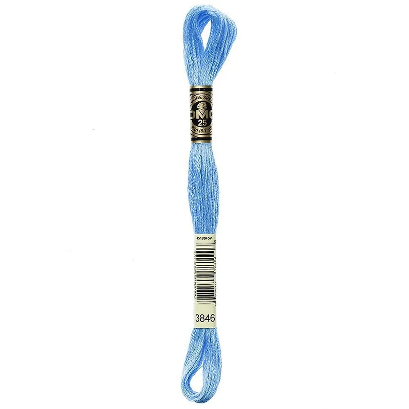 DMC Coton à broder 6 brins 8m bleu
