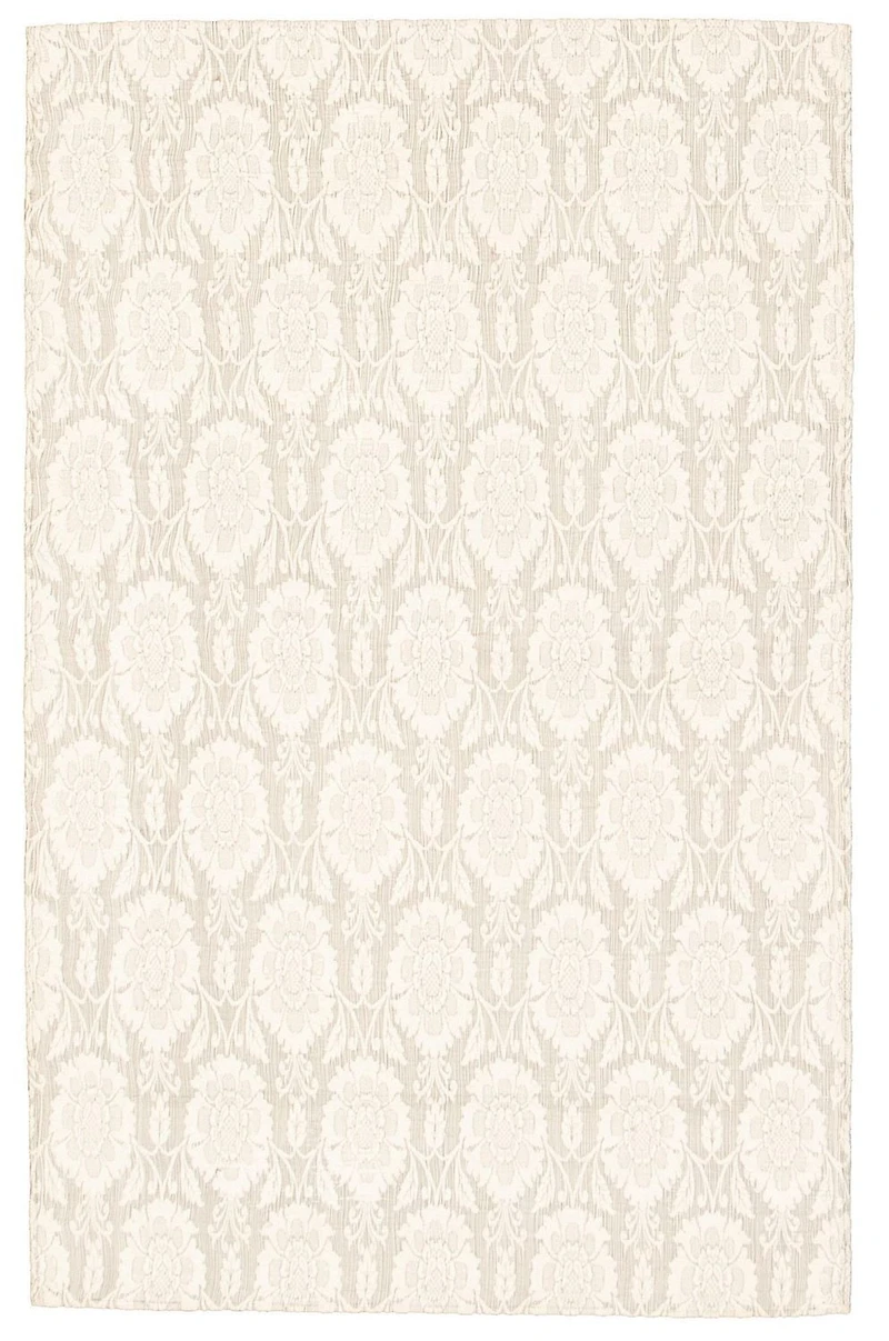 ECARPETGALLERY 3'10" x 6'0" Floral Collage Handmade Area Rug for Living Room, Dining Room and Bedroom in Ivory