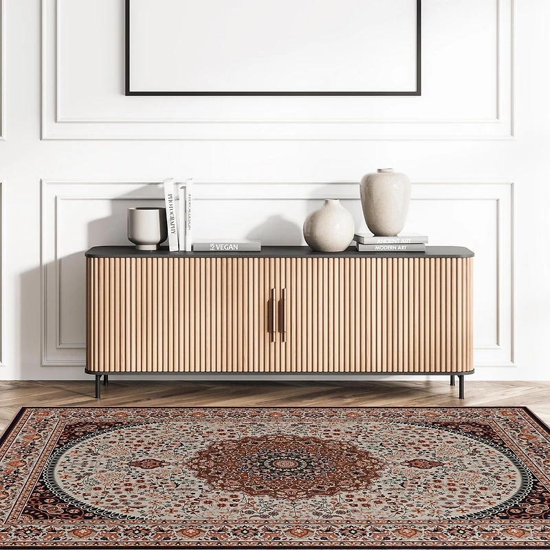 Emerald Morris Red & Ivory 3'3" x 5' Accent Rug