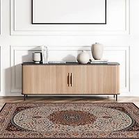 Emerald Morris Red & Ivory 3'3" x 5' Accent Rug