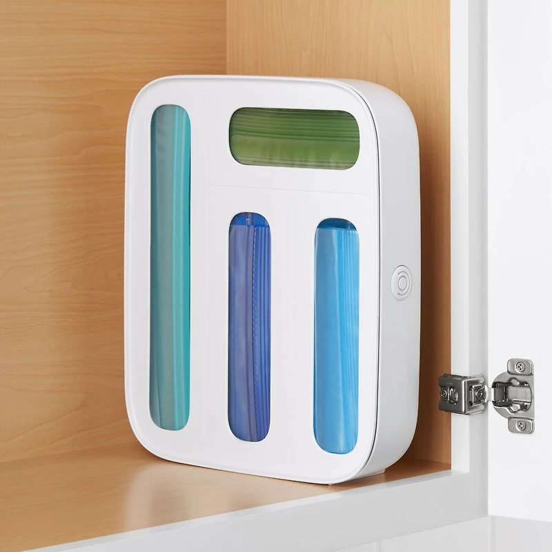 Storabag Distributeur de sacs alimentaires. Un organiseur des sacs pour tiroirs.