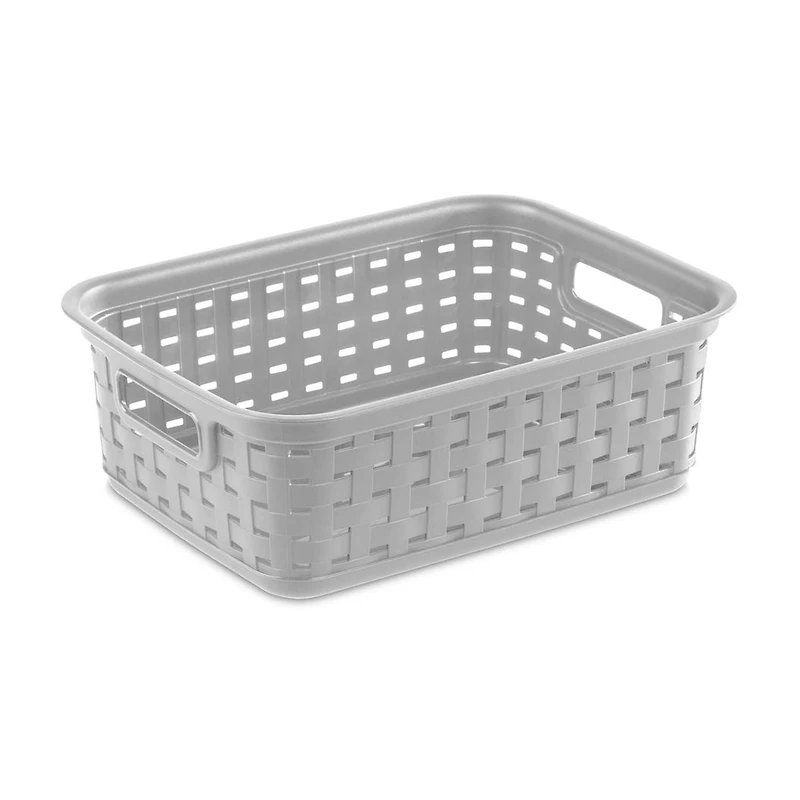 Sterilite Ensemble de (3) Petit Paniers Tissé - Gris