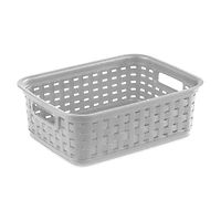 Sterilite Ensemble de (3) Petit Paniers Tissé - Gris