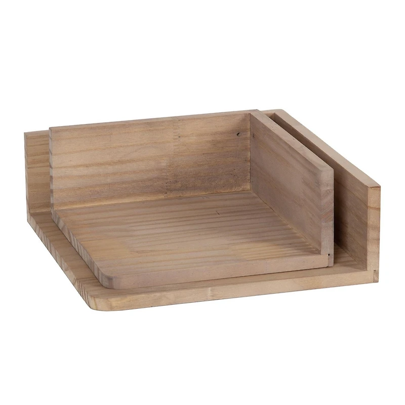 hometrends Levie Wood Corner Shelf Set, Set of 2