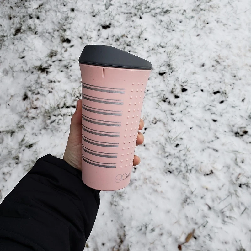 GoSili To-Go Cup Prints, 16oz. 1pk. Pink Print
