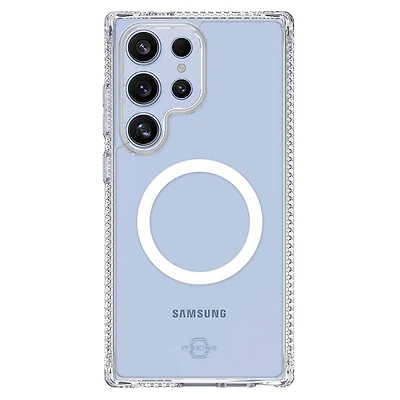 ITSKINS Étui Hybrid_R Clear avec Magnets Transparent pour Samsung Galaxy S25 Ultra