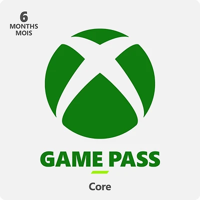 Xbox Game Pass Core - Abonnement de 6 mois - Xbox Series X|S, Xbox One (Code numérique)