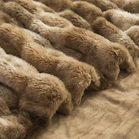 Hometrends Reversible Faux Fur Throw, Super stylish & warm