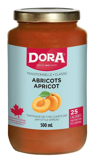 Dora Tartinade Légère Traditionnelle à l'Abricot