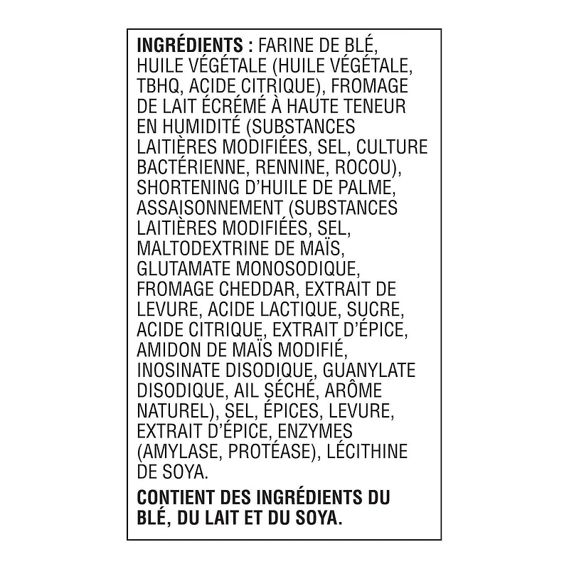 Les craquelins Cheez-It* Extra-fromagée Fabriqué avec du vrai fromage