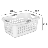 Sterilite 71L Ultra™ Laundry Basket- White, 71L