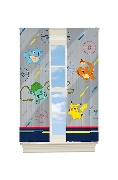 Pokemon "Main Four" Room Darkening Drapes