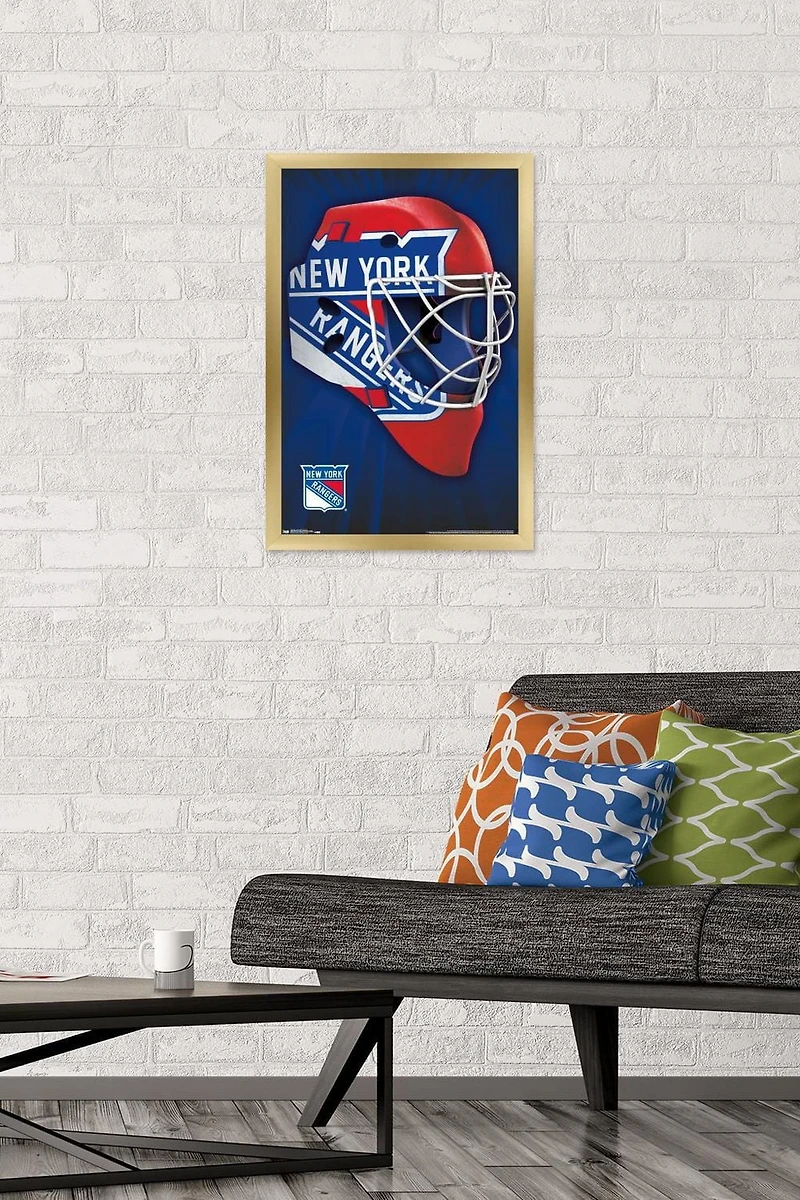 NHL New York Rangers - Mask 16 Wall Poster, 22.375" x 34"