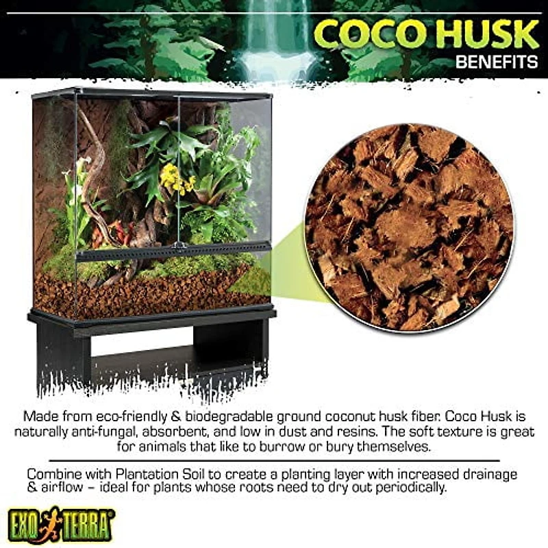 Exo Terra Coque de Coco - s'Étend à 7qt