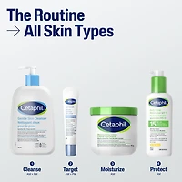 Hydratant facial quotidien Cetaphil FPS 15 | Hydratant léger pour le visage avec protection à large spectre | Sans huile, ni parfum, ni parabènes | Non comédogène | Recommandé par les dermatologues