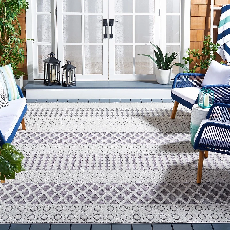 SAFAVIEH Cabana Elouise Geometric Indoor/Outdoor Area Rug