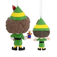 Décorations Hallmark de Noël (Buddy le lutin et papa lutin, Le Lutin, Funko POP!), ensemble de 2 décorations