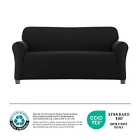 Housse de sofa extensible douce Pixel, housse de mobilier fabriquée avec 20 % de tissu recyclé, lavable à la machine couleurs assorties