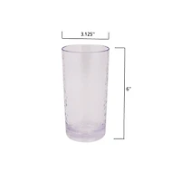 Hometrends Gobelet Acrylique Clair Martelée 477mL