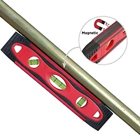 Swiss Tech 9" niveau torpille aluminium,3 flacons