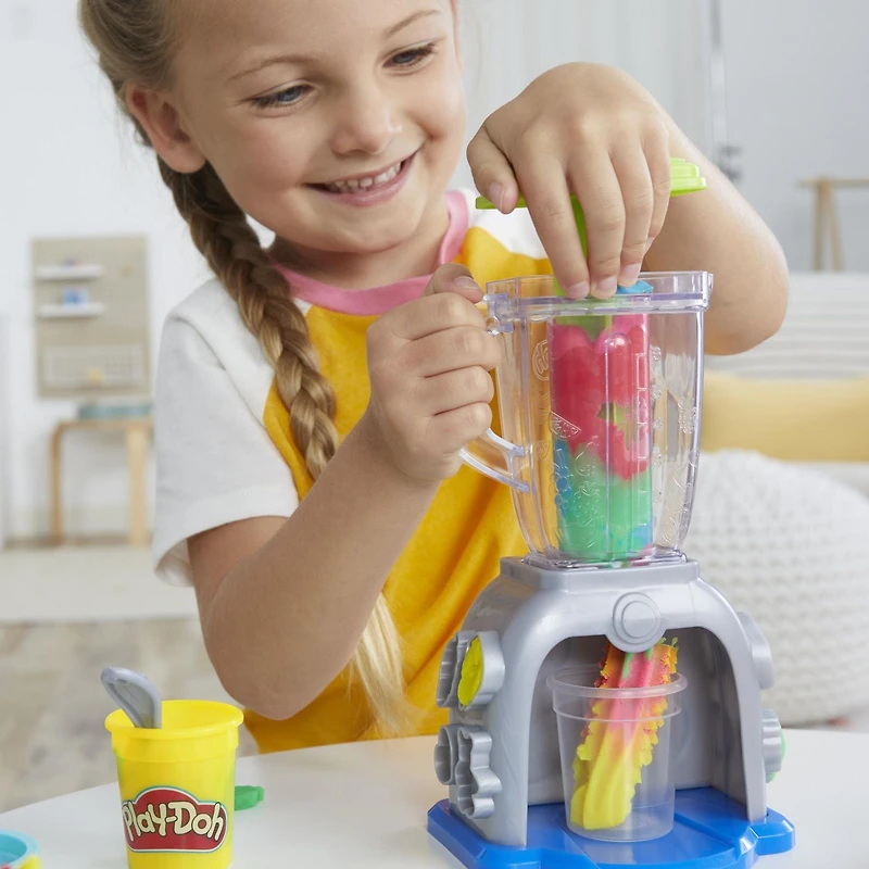 Play-Doh, coffret Tourbillon de smoothies, jouet avec pâte à modeler