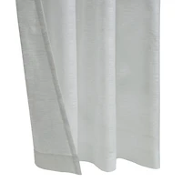 Loft Living Banan Sheer Grommet Single Curtain Panel 52 x 84 in White