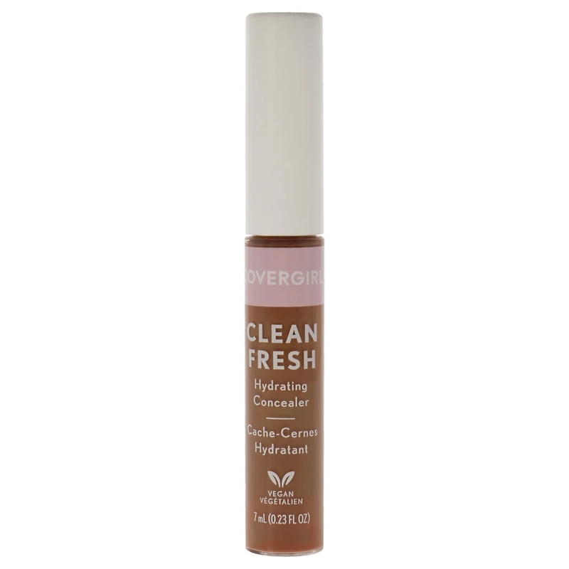COVERGIRL Correcteur hydratant Clean Fresh, formulé sans parabènes, sulfates, huile minérale et talc, infusé avec du lait de coco et des extraits d'aloès, 100 % végétalien et sans cruauté envers les