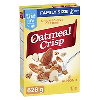 Oatmeal Crisp Breakfast Cereal, Almond, Family Size, High Fibre, 628 g, 628 g
