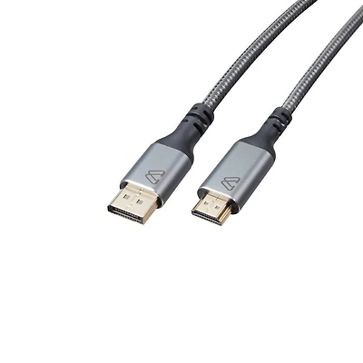 BlueDiamond câble PRO DP vers HDMI 8K - Ultra HD - 48Gbps - HDR Dynamique - DP 1.4 - HDMI 2.1 - 8K@60Hz, 4K@120Hz, 10pi