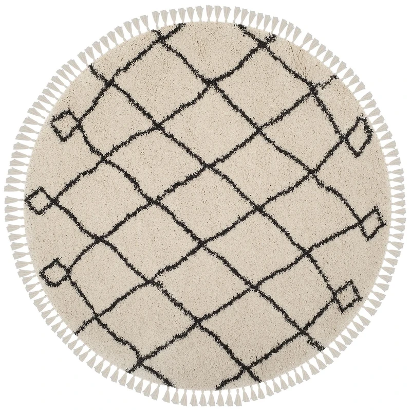 Safavieh Moroccan Fringe Lavern Geometric Shag Area Rug