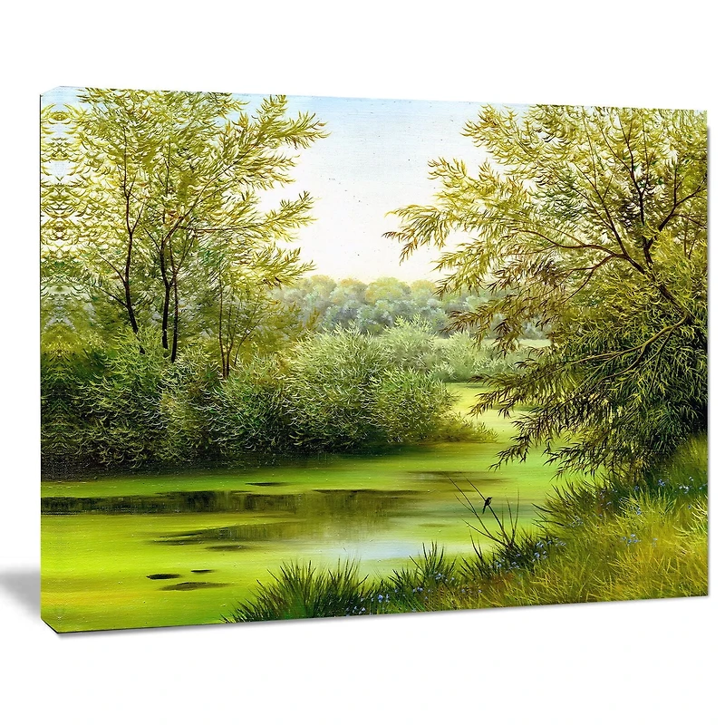 Impression sur toile « Green Summer Landscape » Design Art