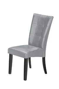 AERYS WINSOR 6 PCS  SOILDWOOD DINING TABLE SET WITH FAUX MARBLE TOP TABLE , 4  PU CHAIRS AND 1 PU BENCH,GREY