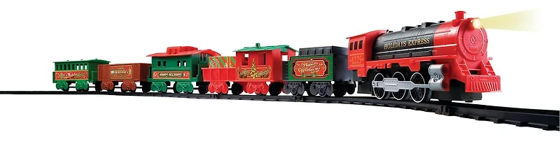 EZTEC BATTERY OPERATED HOLIDAY EXPRESS CHRISTMAS TRAIN SET (54 PIECES TRAIN SET), HOLIDAYS EXPRESS CHRISTMAS TRAIN SET