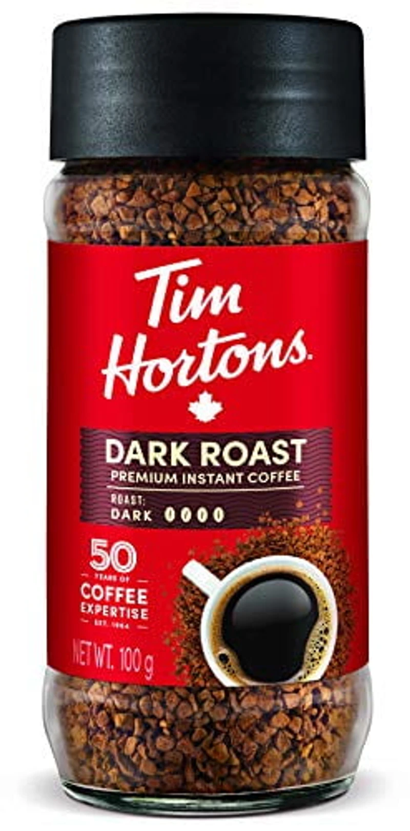 TIM HORTONS CAFÉ INSTANTANE TORRÉFACTION FONCÉE 100 GR 100g