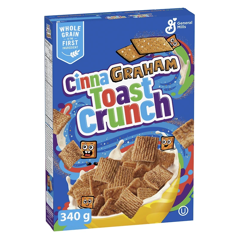 CinnaGraham Toast Crunch Cereal, Whole Grains