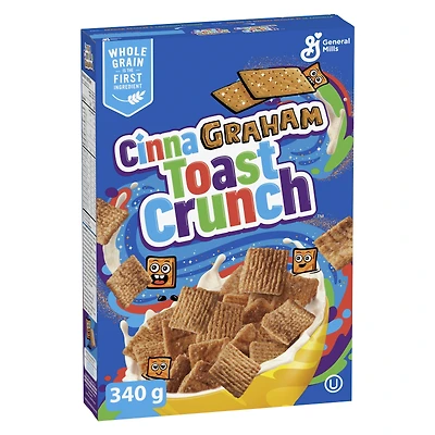 CinnaGraham Toast Crunch Cereal, Whole Grains